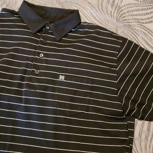 Men's Krew Black and White Polo Shirt